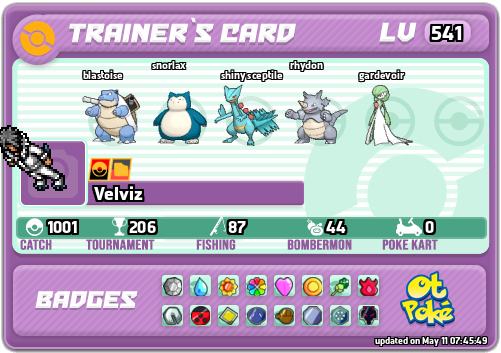 Velviz Card otPokemon.com