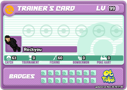 Rockyou Card otPokemon.com