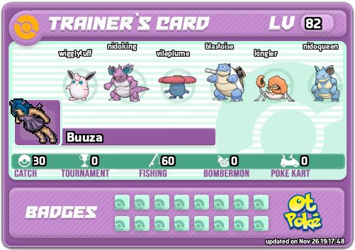 Buuza Card otPokemon.com