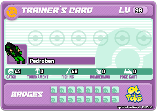 Pedroben Card otPokemon.com