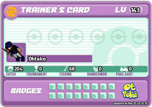 Oktako Card otPokemon.com