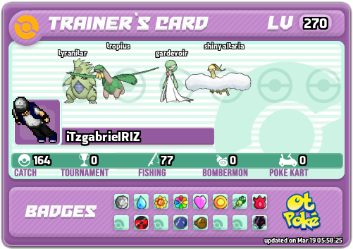 iTzgabrielRlZ Card otPokemon.com