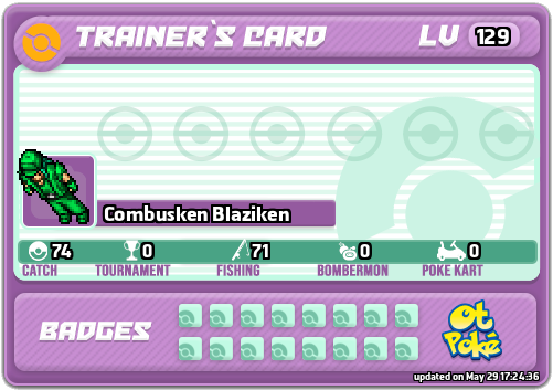 Combusken Blaziken Card otPokemon.com