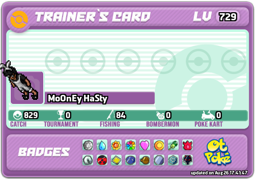 MoOnEy HaSty Card otPokemon.com