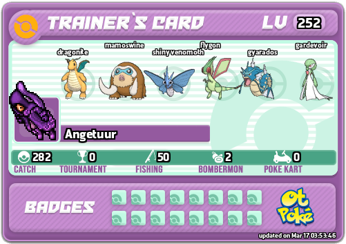 Angetuur Card otPokemon.com