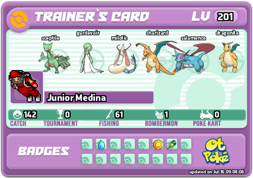 Junior Medina Card otPokemon.com