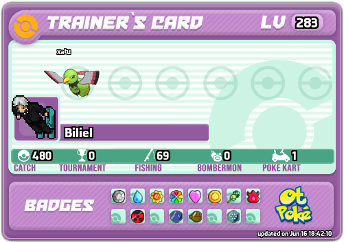 Biliel Card otPokemon.com
