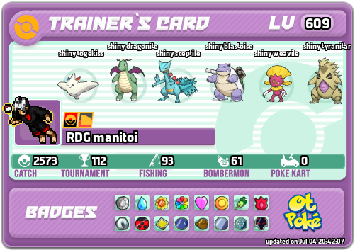 RDG manitoi Card otPokemon.com