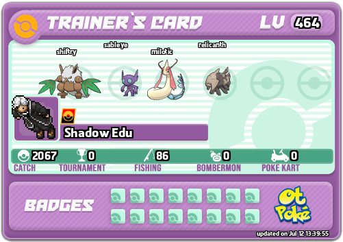 Shadow Edu Card otPokemon.com