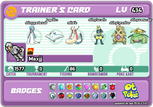 Maxjj Card otPokemon.com