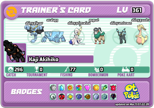 Kaji Akihiko Card otPokemon.com