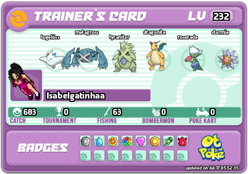 Isabelgatinhaa Card otPokemon.com