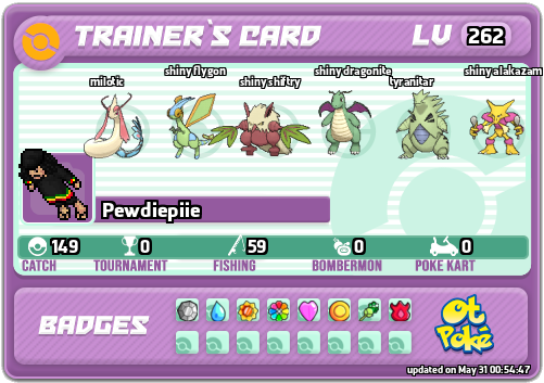 Pewdiepiie Card otPokemon.com