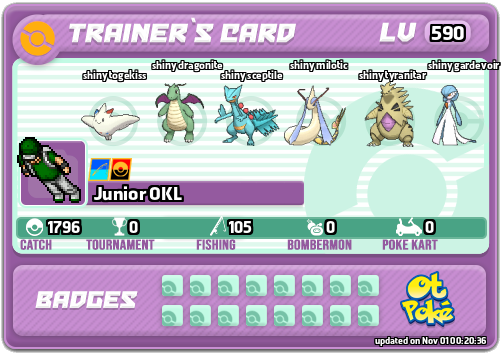 Junior OKL Card otPokemon.com