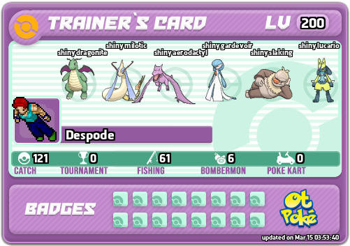 Despode Card otPokemon.com