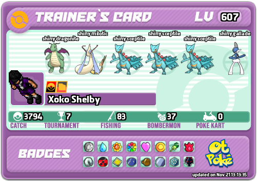 Xoko Shelby Card otPokemon.com