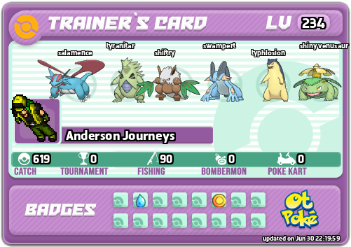 Anderson Journeys Card otPokemon.com
