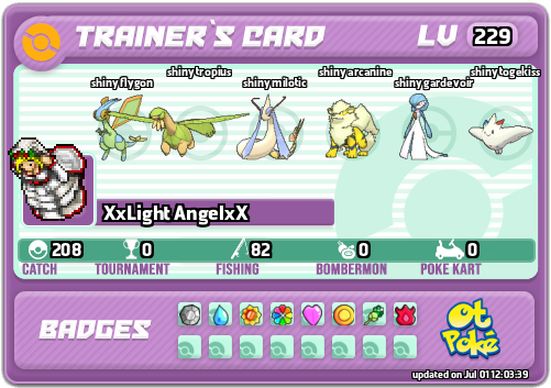 XxLight AngelxX Card otPokemon.com