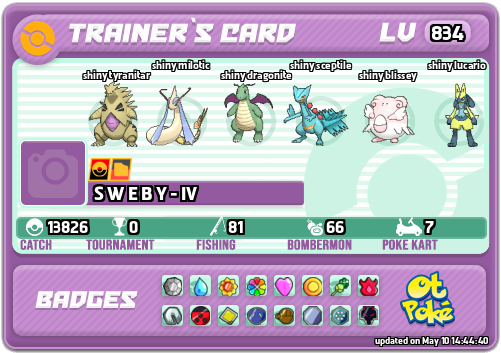 S W E B Y - IV Card otPokemon.com