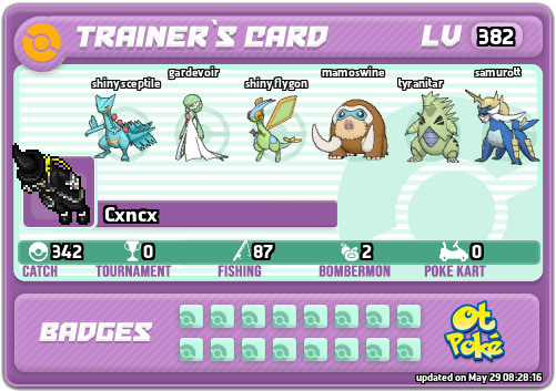 Cxncx Card otPokemon.com