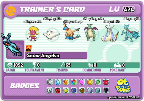 Snow Angelsn Card otPokemon.com