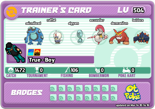 True - Boy Card otPokemon.com