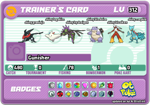 Gunisher Card otPokemon.com