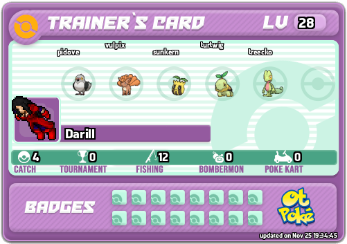 Darill Card otPokemon.com