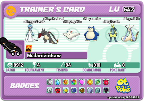 Mcdanizinhaw Card otPokemon.com