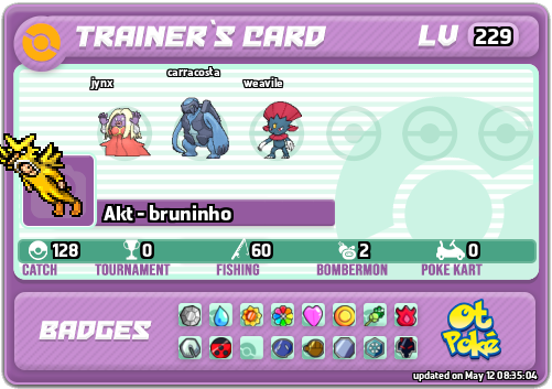 Akt - bruninho Card otPokemon.com