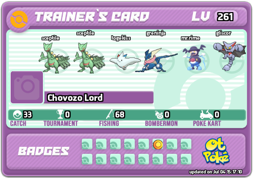 Chovozo Lord Card otPokemon.com