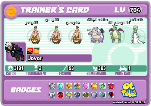 Jovor Card otPokemon.com