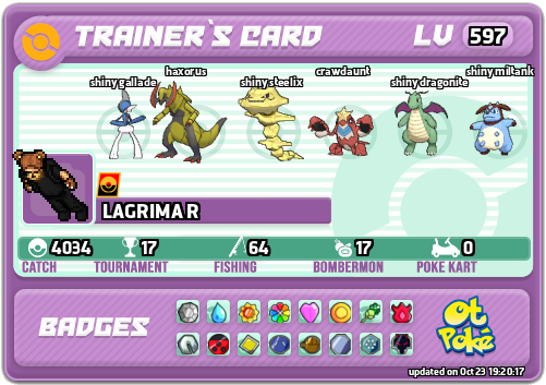 LAGRIMA R Card otPokemon.com