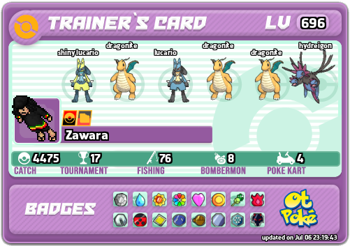 Zawara Card otPokemon.com