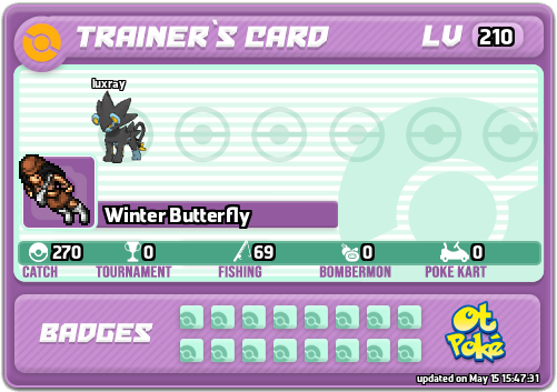 Winter Butterfly Card otPokemon.com