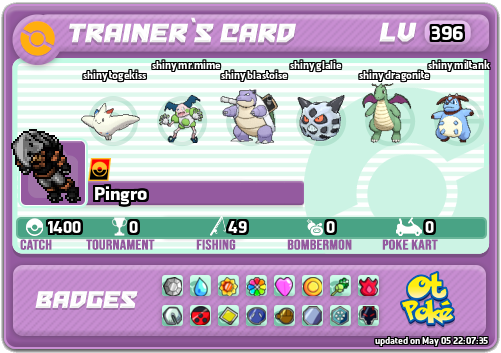 Pingro Card otPokemon.com