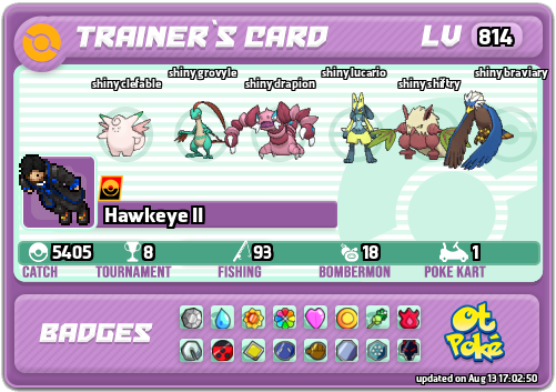 Hawkeye II Card otPokemon.com