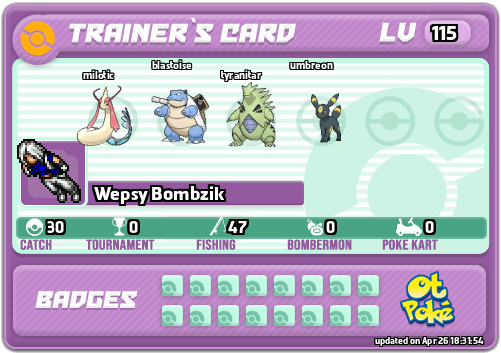 Wepsy Bombzik Card otPokemon.com