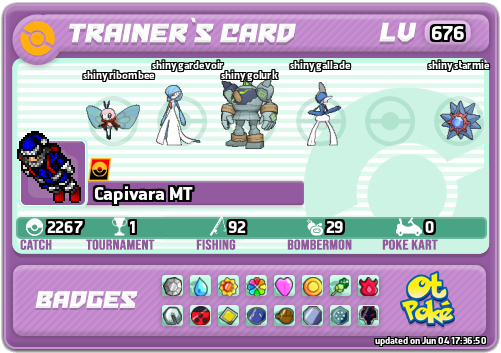 Capivara MT Card otPokemon.com
