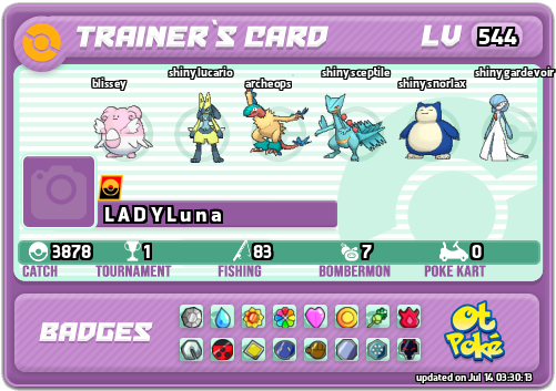 L A D Y L u n a Card otPokemon.com