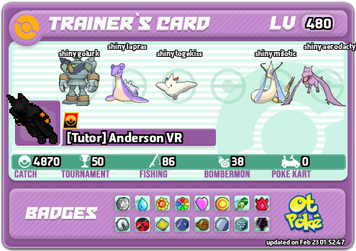 [Tutor] Anderson VR Card otPokemon.com