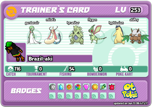 Brazil-aki Card otPokemon.com