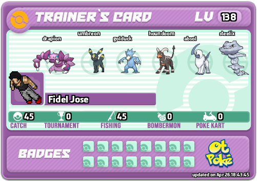 Fidel Jose Card otPokemon.com