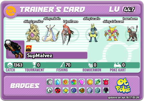 SupMalvez Card otPokemon.com