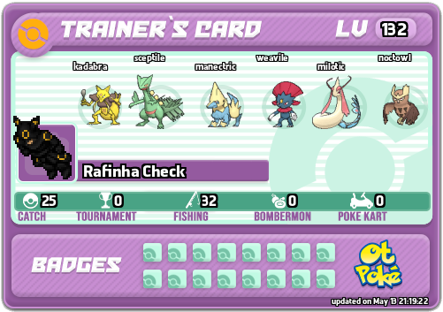 Rafinha Check Card otPokemon.com
