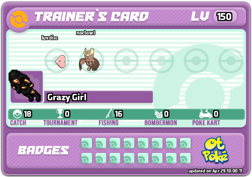 Grazy Girl Card otPokemon.com