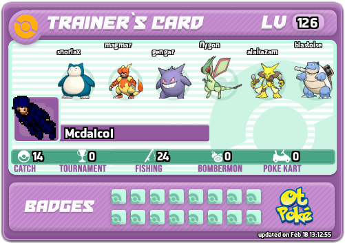 Mcdalcol Card otPokemon.com