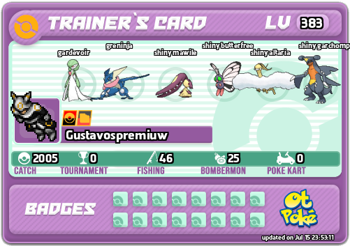 Gustavospremiuw Card otPokemon.com