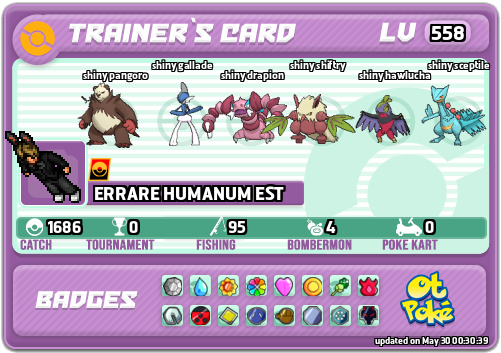 ERRARE HUMANUM EST Card otPokemon.com