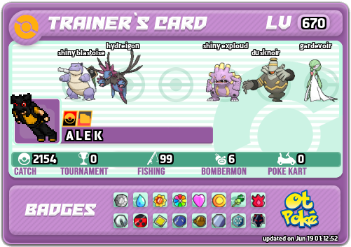 A L E K Card otPokemon.com